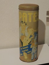 Boîte ronde en métal vide