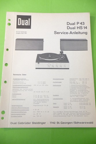 Manuel service pour dual - dual, p