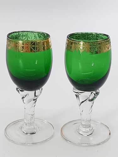 Paire verres liqueur - de,