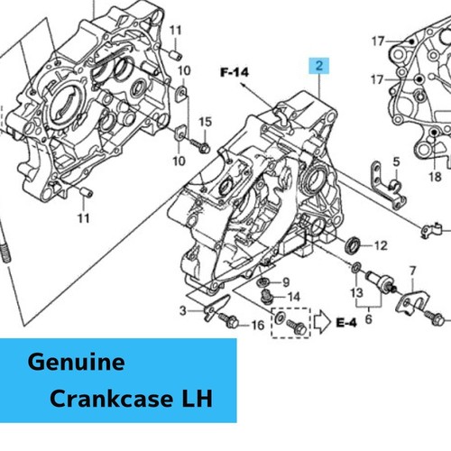 Carter origine honda crf125f - d'origine,