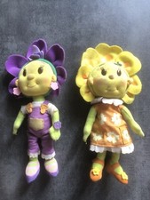 2 doudou peluche poupée Fifi la fleur et ses floramis