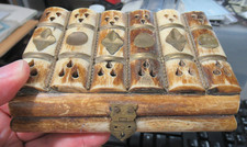 Antique Sculpté OS & Laiton