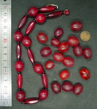 Perles Verre Bohême Cerise