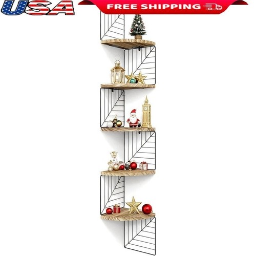 Rustic corner shelf - corner, 5-tier