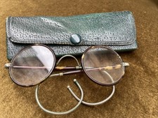 Ancienne Paire Lunettes Lorgnons Écaille Et Métal 