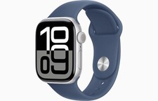 Apple Watch Série 10 GPS 42Mm Boîtier ARGENT Bracelet Sport DENIM