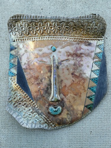 Plaque raku visage design