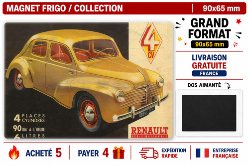 Magnet frigo renault 4cv - magnet,