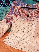 NWT Bohemian Indy Print Tassel