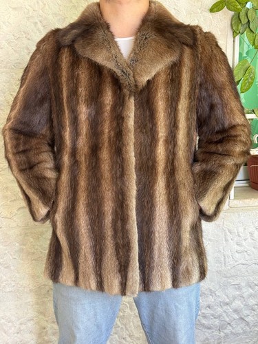 Manteau vintage fourrure - manteau,