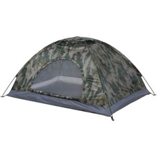 Camouflage Tente Camping Essentials 1 Ensemble Tente Mât 4 Piquet Imperméable