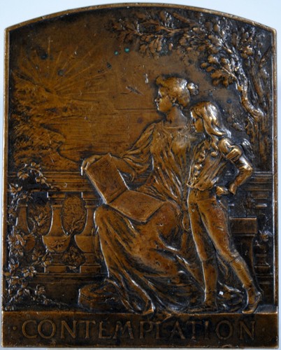 Medaille plaque bronze - medaille, monnaie