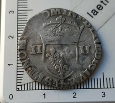 F07106 1/4 écu Henri IV 1600