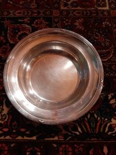 PLAT CREUX EN METAL ARGENTE