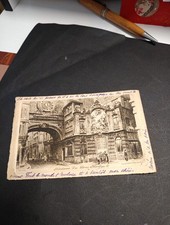 CPA 76 ROUEN FONTAINE DU GROS HORLOGE EAU FORTE PAR CH PINET