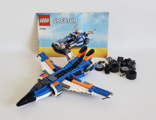 LEGO Creator 31008 Thunder Wings Avion de Chasse 3-en-1 + Notice - Robot Voiture