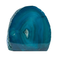 Agate Achat Bleue Geode 510 g