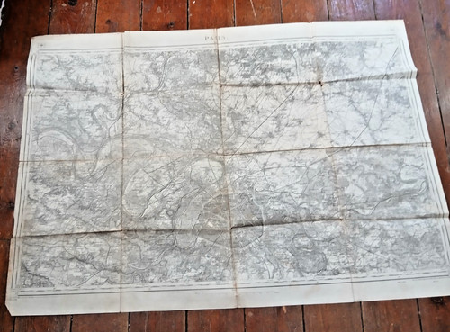 Carte etat major paris - carte,