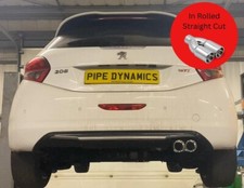 PIPE DYNAMICS Peugeot 208 Gti 1.6i 200 HP 13-18 Arrière Boite Pot Suppression