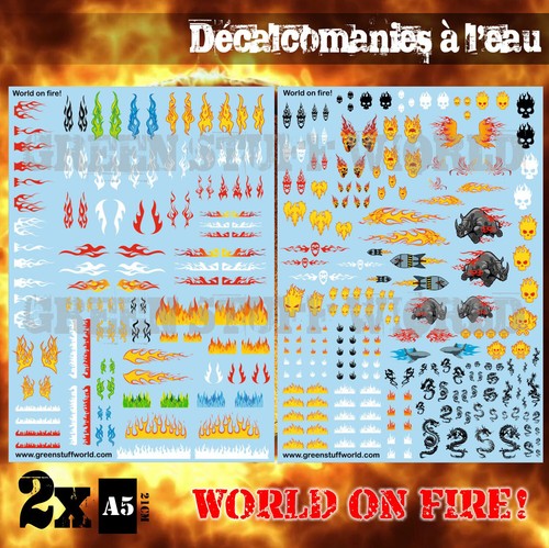 Decalcomanies eau world - a,