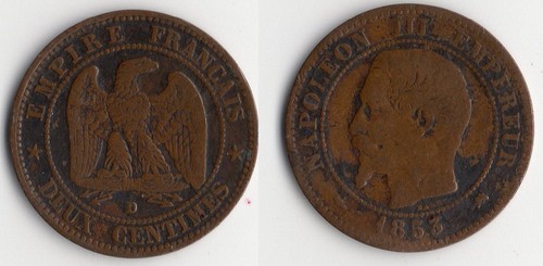 Rare monnaie centimes - de,