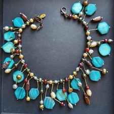 Gros Collier Pierres Bleues