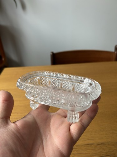 Salière cristal pieds lion - saliÈre,