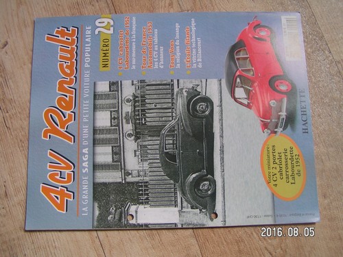Fascicule 4cv renault - 4cv,