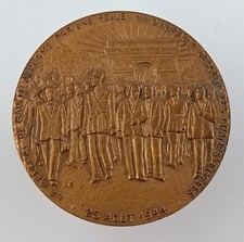 medaille en bronze Charles de Gaulle Liberation WWII guerre Monnaie de Paris RPR