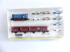 11603 MINITRIX N 1:160 / LOCOMOTIVE DIESEL BR V 36 + WAGON + VOITURES VOLKSWAGEN