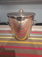 Seau a glaçon métal argenté