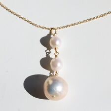 collier argent doré en perle