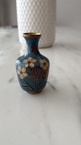 Ancien mini vase - vase, cloisonné