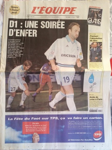 Equipe journal 5 2000 - l'equipe, 13/5/2000