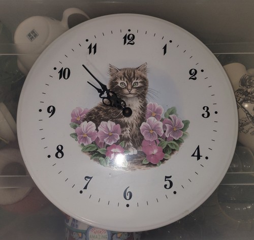 Horloge murale décor - murale, chat