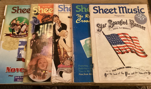 Sheet music magazines - music, from