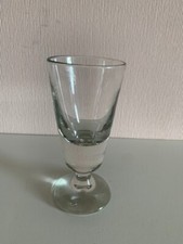 Ancien Verre Moulé CAFE ou ABSINTHE sur pied BISTROT Années 1920
