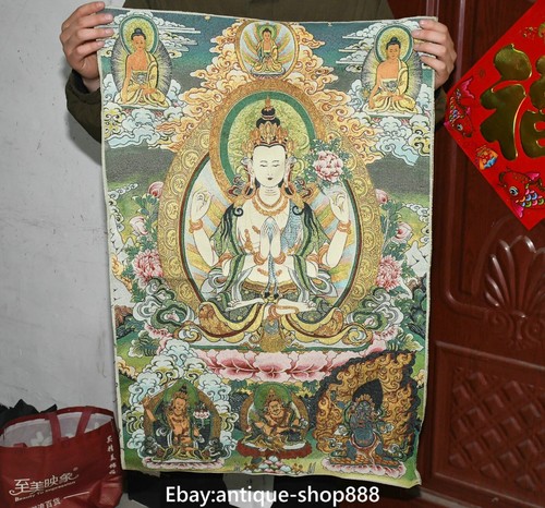 Old tibet cloth silk - old,