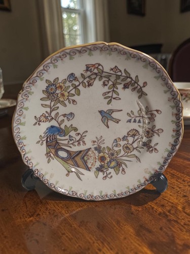 Assiette faïence rouen - assiette, décor