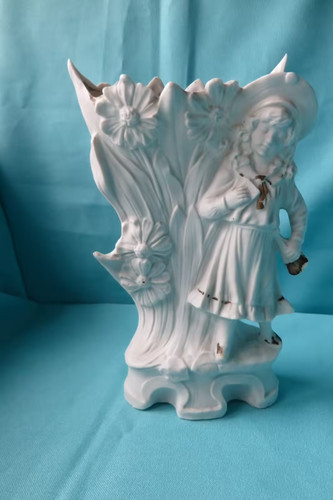 Ancien vase porcelaine - vase, biscuit