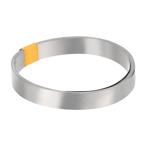 Bande acier nickelé 15x8mm - acier, 0.15x8mm