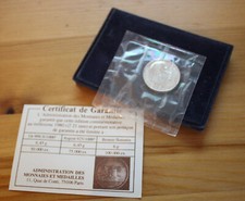 Médaille Charles De Gaulle Argent 1980 avec Blister et Certificat