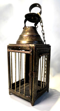 Lanterne à bougie en métal ancien,vintage