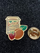 Pin's Pins Pin Enamel 59 Alimentation Yaourt  "SVELTESSE Fruits" 
