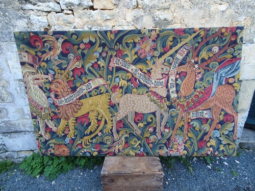 Grande tapisserie médiévale - tapisserie,