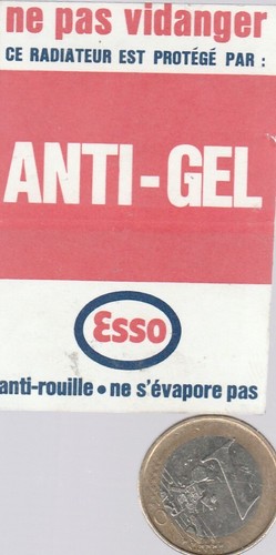 Autocollant automobile esso - autocollant., automobile.