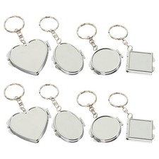 8pcs Miroir pliant en métal