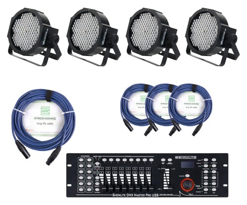 Projecteur flat par 144 led - 4x,