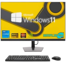 AIO ALL IN ONE I5 27" WINDOWS 11 PC 16GB 960GB GPU RX550 ÉDITION JEU GRAFICA