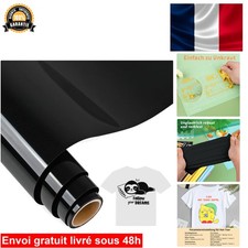 Vinyle Thermocollant Noir 5 Ft